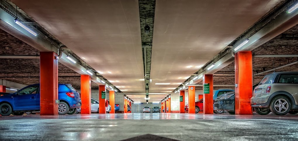 Underground parking in Prague
