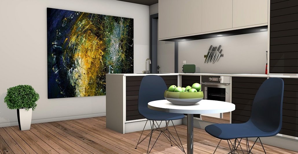 Kitchen in a new apartment