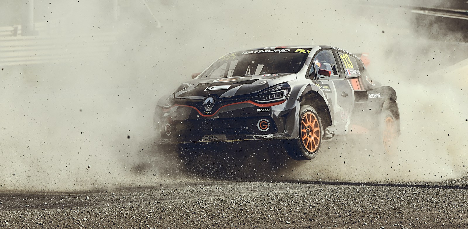 A rally car