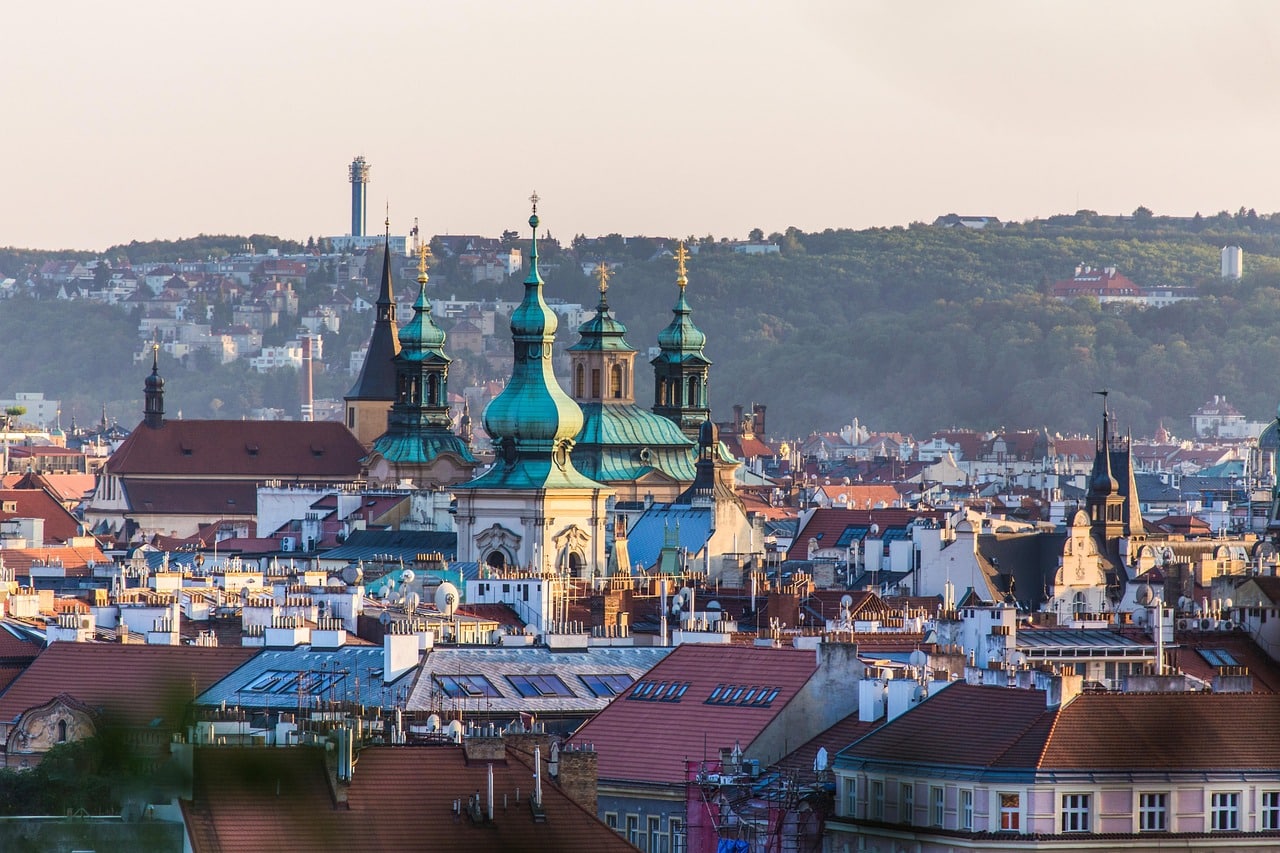 city, buildings, prague, roofs, old town, historic, urban, cityscape, czech republic